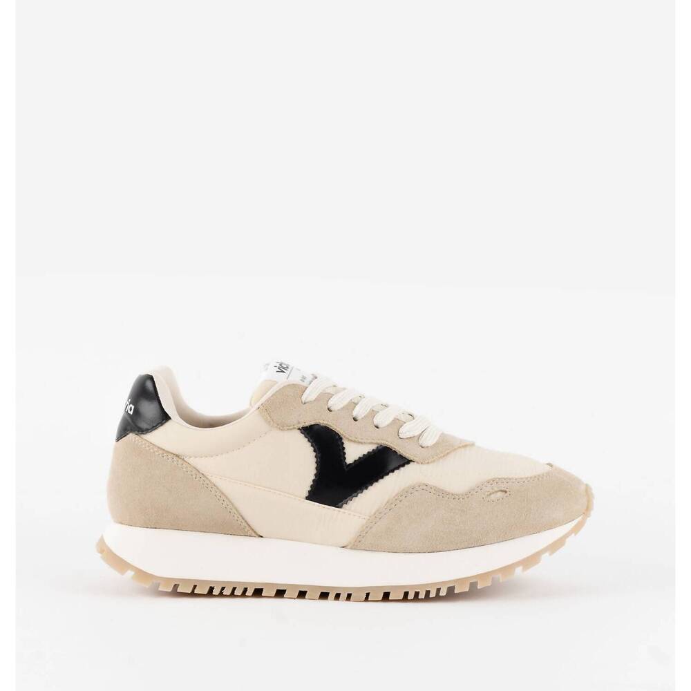 NEW VICTORIA women's viento nylon & serra shoes in beige